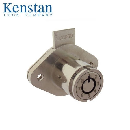 KENSTAN Keymatic Pull Line, Tubular Drawer Lock, Polished Nickel KEN-DL-K2-M-2205-PN-N-Y